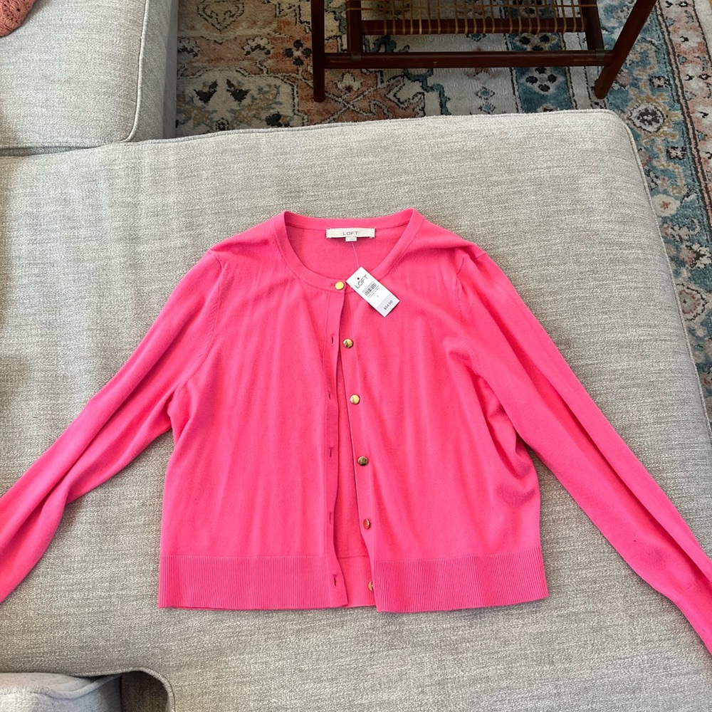 Pink Cardigan Sweater